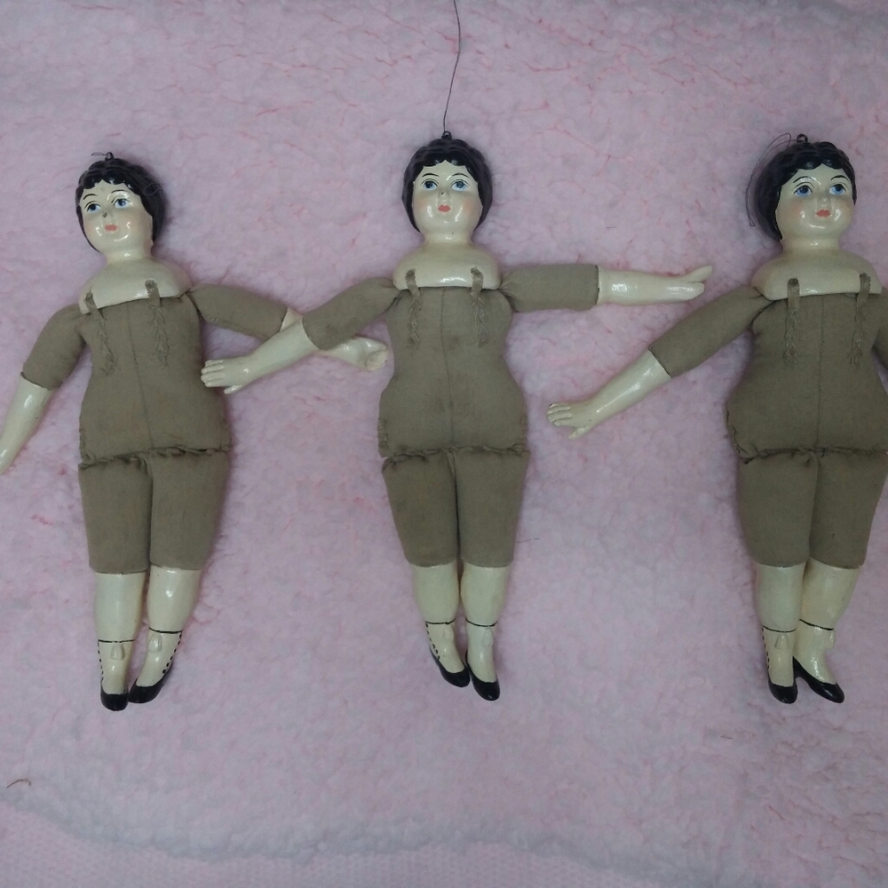 Victorian Doll Ornaments
